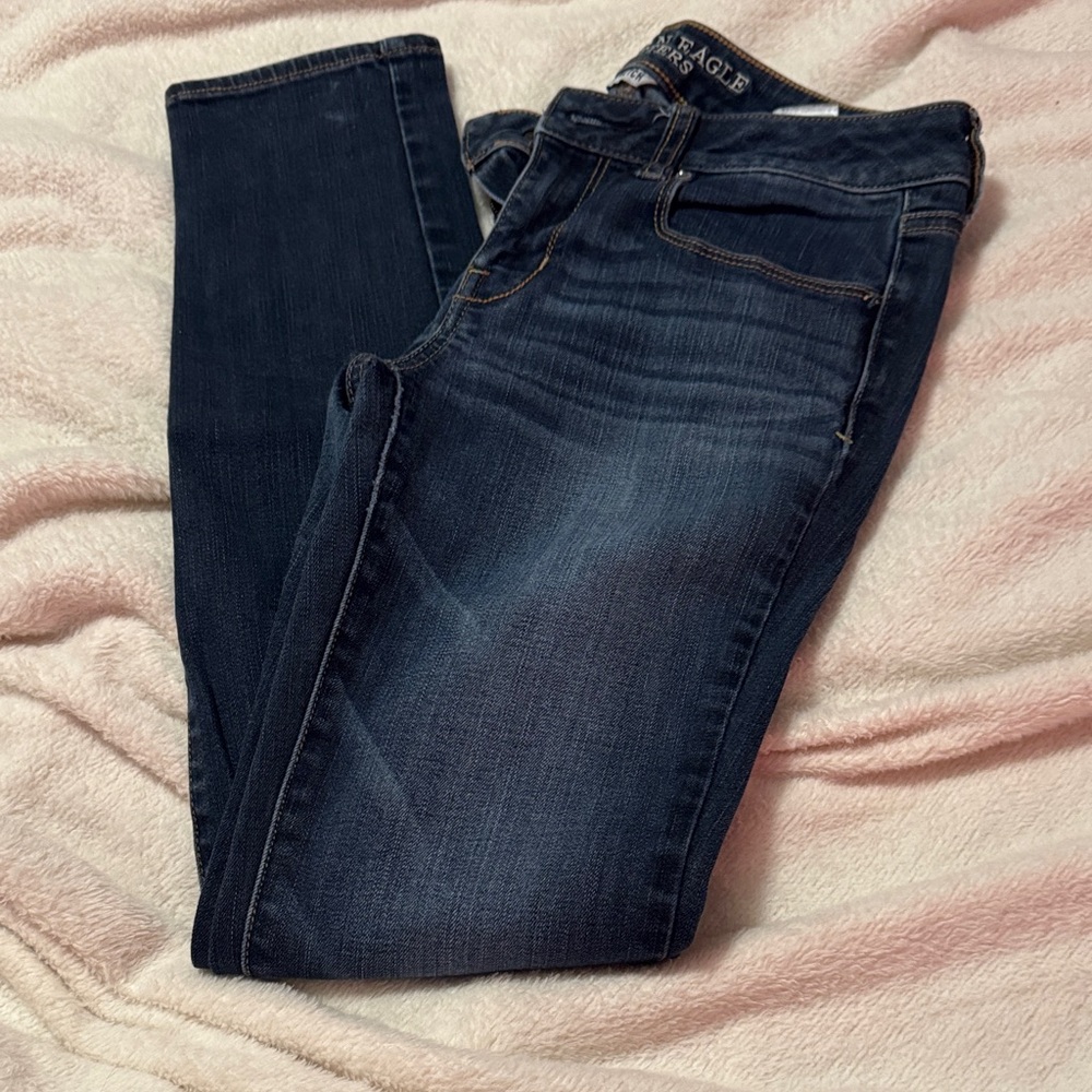 American Eagle Outfitters Dark Blue Skinny Jeans